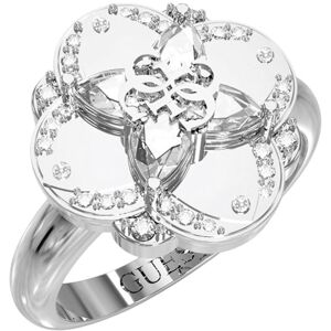 Guess Luxusný oceľový prsteň s kvetinou Wild Flower JUBR05506JWRH 52 mm Guess Luxusný oceľový prsteň s kvetinou Wild Flower JUBR05506JWRH 52 mm