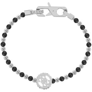 Guess Moderný oceľový náramok s onyxom Log-in JUMB03037JWSTBK 20 cm - S Guess Moderný oceľový náramok s onyxom Log-in JUMB03037JWSTBK 20 cm - S