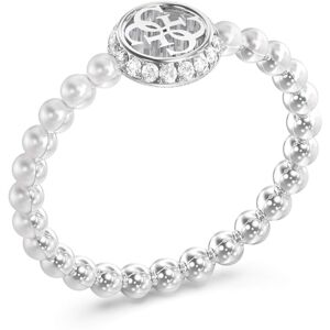 Guess Módny oceľový prsteň s perličkami Tiny Pearly JUBR05522JWRH 52 mm Guess Módny oceľový prsteň s perličkami Tiny Pearly JUBR05522JWRH 52 mm