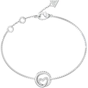 Guess Oceľový náramok s kryštálmi Srdce Iconique JUBB05527JWRH 18,4 cm Guess Oceľový náramok s kryštálmi Srdce Iconique JUBB05527JWRH 18,4 cm