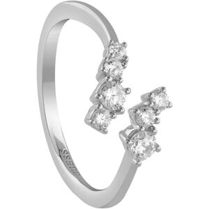Guess Otvorený prsteň so zirkónmi Jardin JSBR04477JWRH 54 mm Guess Otvorený prsteň so zirkónmi Jardin JSBR04477JWRH 54 mm