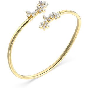 Guess Pevný pozlátený náramok so zirkónmi Lily JUBB05103JWYG 5,5 cm Guess Pevný pozlátený náramok so zirkónmi Lily JUBB05103JWYG 5,5 cm