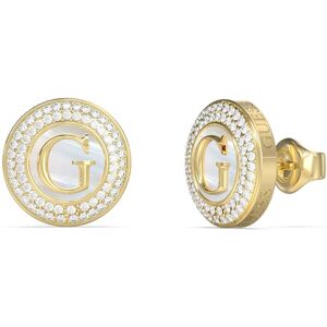 Guess Pozlátené kôstkové náušnice G Talisman JUBE06205JWYGT/U Guess Pozlátené kôstkové náušnice G Talisman JUBE06205JWYGT/U