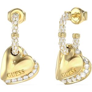 Guess Pozlátené srdečné náušnice By Your Side JUBE06076JWYGT/U Guess Pozlátené srdečné náušnice By Your Side JUBE06076JWYGT/U
