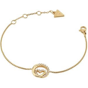 Guess Pozlátený náramok s kryštálmi Srdce Iconique JUBB05527JWYG 18,4 cm Guess Pozlátený náramok s kryštálmi Srdce Iconique JUBB05527JWYG 18,4 cm