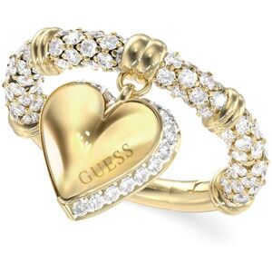 Guess Romantický pozlátený prsteň Srdce By Your Side JUBR06077JWYG 50 mm Guess Romantický pozlátený prsteň Srdce By Your Side JUBR06077JWYG 50 mm