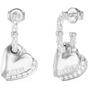 Guess Srdečné oceľové náušnice By Your Side JUBE06076JWRHT/U Guess Srdečné oceľové náušnice By Your Side JUBE06076JWRHT/U