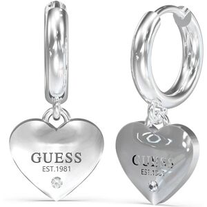 Guess Srdiečkové kruhové náušnice z ocele Huggie Me JUBE03145JWRHT/U Guess Srdiečkové kruhové náušnice z ocele Huggie Me JUBE03145JWRHT/U