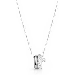 Guess Strieborný náhrdelník s kryštálmi Nuances JSBN04508JWRHT/U Guess Strieborný náhrdelník s kryštálmi Nuances JSBN04508JWRHT/U