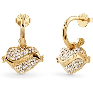 Guess Trblietavé pozlátené náušnice 2v1 Srdce JUBE05477JWYGT/U Guess Trblietavé pozlátené náušnice 2v1 Srdce JUBE05477JWYGT/U