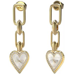 Guess Romantické pozlátené náušnice so zirkónmi Love Me Tender JUBE03236JWYGRHT-U Guess Romantické pozlátené náušnice so zirkónmi Love Me Tender JUBE03236JWYGRHT-U
