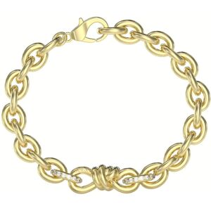 Guess Výrazný pozlátený náramok Modern Love JUBB04006JWYG 19 cm Guess Výrazný pozlátený náramok Modern Love JUBB04006JWYG 19 cm