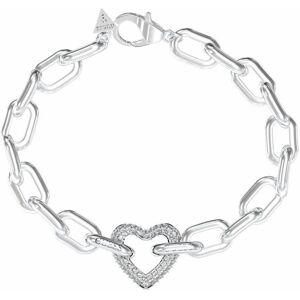Guess Výrazný oceľový náramok Srdce Beloved JUBB05016JWRH 18,5 cm Guess Výrazný oceľový náramok Srdce Beloved JUBB05016JWRH 18,5 cm