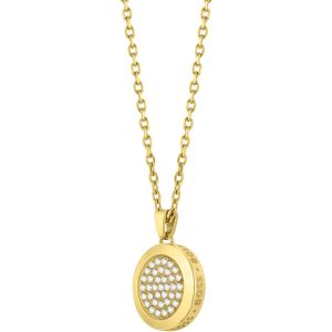 Hugo Boss Oslnivý pozlátený náhrdelník s kryštálmi Medallion 1580300 Hugo Boss Oslnivý pozlátený náhrdelník s kryštálmi Medallion 1580300