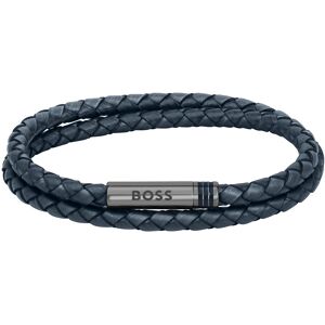 Hugo Boss Štýlový kožený dvojitý náramok 1580494 19 cm Hugo Boss Štýlový kožený dvojitý náramok 1580494 19 cm