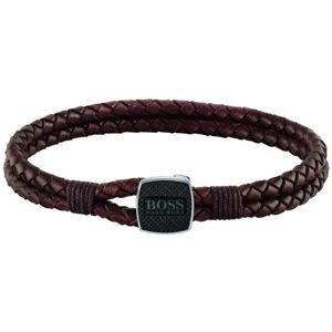 Hugo Boss Štýlový náramok z hnedej kože 1580048 19 cm Hugo Boss Štýlový náramok z hnedej kože 1580048 19 cm