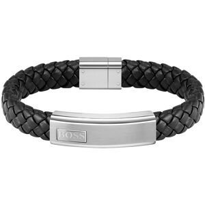 Hugo Boss Trendy pletený kožený náramok Lander 1580178 19 cm Hugo Boss Trendy pletený kožený náramok Lander 1580178 19 cm