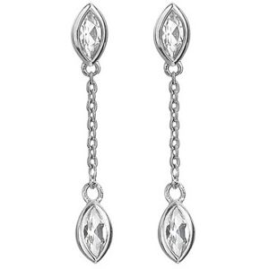 Hot Diamonds Elegantné strieborné visiace náušnice s diamantmi Tender DE751 Hot Diamonds Elegantné strieborné visiace náušnice s diamantmi Tender DE751