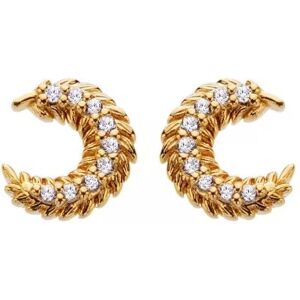 Hot Diamonds Pozlátené náušnice s diamantom a topazy Selene DE855 Hot Diamonds Pozlátené náušnice s diamantom a topazy Selene DE855