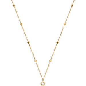 Hot Diamonds Jemný pozlátený náhrdelník s topazom a diamantom Gemstones DN196 Hot Diamonds Jemný pozlátený náhrdelník s topazom a diamantom Gemstones DN196