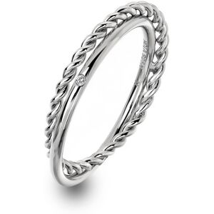 Hot Diamonds Luxusný strieborný prsteň s pravým diamantom Jasmine DR210 56 mm Hot Diamonds Luxusný strieborný prsteň s pravým diamantom Jasmine DR210 56 mm