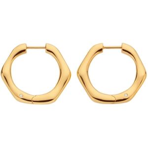 Hot Diamonds Minimalistické pozlátené náušnice kruhy s diamantmi Jac Jossa Soul DE726 Hot Diamonds Minimalistické pozlátené náušnice kruhy s diamantmi Jac Jossa Soul DE726