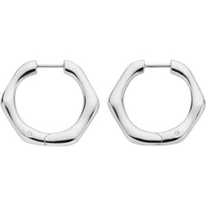 Hot Diamonds Minimalistické strieborné náušnice kruhy s diamantmi Huggies DE795 Hot Diamonds Minimalistické strieborné náušnice kruhy s diamantmi Huggies DE795