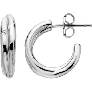 Hot Diamonds Minimalistické strieborné náušnice s diamantmi Aura DE822 Hot Diamonds Minimalistické strieborné náušnice s diamantmi Aura DE822