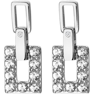 Hot Diamonds Moderné strieborné náušnice s diamantmi a topazmi Echo DE716 Hot Diamonds Moderné strieborné náušnice s diamantmi a topazmi Echo DE716
