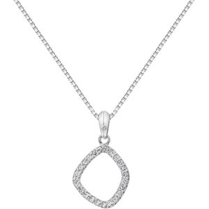 Hot Diamonds Nadčasový strieborný náhrdelník s briliantom a topaz Behold DP829 (retiazka, prívesok) Hot Diamonds Nadčasový strieborný náhrdelník s briliantom a topaz Behold DP829 (retiazka, prívesok)