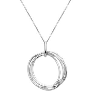 Hot Diamonds Strieborný náhrdelník s diamantom String DP1108 (retiazka, prívesok) Hot Diamonds Strieborný náhrdelník s diamantom String DP1108 (retiazka, prívesok)