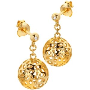 Hot Diamonds Originálne pozlátené náušnice s diamantmi Orb DE884 Hot Diamonds Originálne pozlátené náušnice s diamantmi Orb DE884