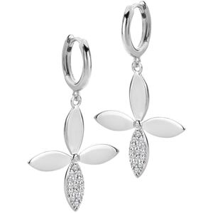 Hot Diamonds Visiace strieborné náušnice Kvetina Eden DE891 Hot Diamonds Visiace strieborné náušnice Kvetina Eden DE891