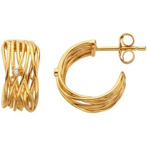 Hot Diamonds Pozlátené strieborné náušnice String DE896 Hot Diamonds Pozlátené strieborné náušnice String DE896
