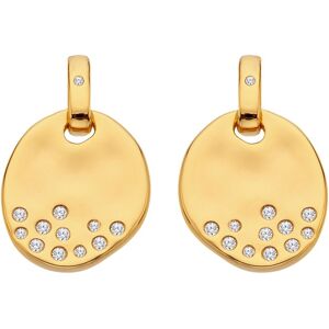 Hot Diamonds Pozlátené visiace náušnice s diamantmi a topazmi Jac Jossa Soul DE810 Hot Diamonds Pozlátené visiace náušnice s diamantmi a topazmi Jac Jossa Soul DE810