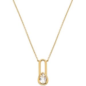 Hot Diamonds Pozlátený náhrdelník s diamantom a topazom Solitaire DN234 Hot Diamonds Pozlátený náhrdelník s diamantom a topazom Solitaire DN234