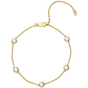 Hot Diamonds Pozlátený náramok s topazmi a pravým diamantom Gemstone DL698 Hot Diamonds Pozlátený náramok s topazmi a pravým diamantom Gemstone DL698