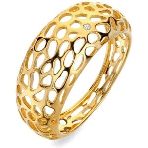 Hot Diamonds Pozlátený výrazný prsteň s diamantom Orb DR323 54 mm Hot Diamonds Pozlátený výrazný prsteň s diamantom Orb DR323 54 mm