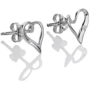 Hot Diamonds Strieborné romantické náušnice Heart DE846 Hot Diamonds Strieborné romantické náušnice Heart DE846
