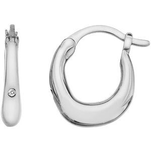 Hot Diamonds Strieborné náušnice s diamantmi Huggies DE693 Hot Diamonds Strieborné náušnice s diamantmi Huggies DE693