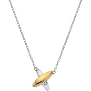 Hot Diamonds Moderný bicolor náhrdelník s diamantom Coupled DN225 Hot Diamonds Moderný bicolor náhrdelník s diamantom Coupled DN225