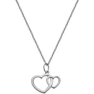 Hot Diamonds Strieborný náhrdelník Srdce Silver Whisper SWP006 Hot Diamonds Strieborný náhrdelník Srdce Silver Whisper SWP006
