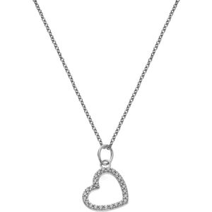 Hot Diamonds Strieborný náhrdelník Srdiečko Silver Whisper SWP004 (retiazka, prívesok) Hot Diamonds Strieborný náhrdelník Srdiečko Silver Whisper SWP004 (retiazka, prívesok)