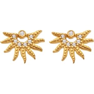 Hot Diamonds Trblietavé pozlátené náušnice SOL DE897 Hot Diamonds Trblietavé pozlátené náušnice SOL DE897