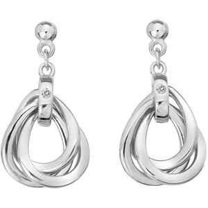 Hot Diamonds Úžasné strieborné náušnice s diamantmi Trio DE644 Hot Diamonds Úžasné strieborné náušnice s diamantmi Trio DE644