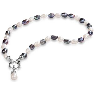 JwL Luxury Pearls Náhrdelník z pravých perál v dvoch odtieňoch JL0316 JwL Luxury Pearls Náhrdelník z pravých perál v dvoch odtieňoch JL0316