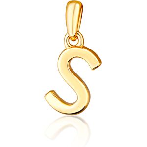 JVD Minimalistický pozlátený prívesok písmeno "S" SVLP0948XH2GO0S JVD Minimalistický pozlátený prívesok písmeno "S" SVLP0948XH2GO0S