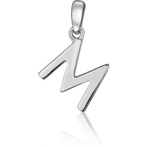 JVD Minimalistický strieborný prívesok písmeno "M" SVLP0948XH2000M JVD Minimalistický strieborný prívesok písmeno "M" SVLP0948XH2000M