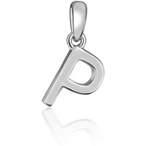JVD Minimalistický strieborný prívesok písmeno "P" SVLP0948XH2000P JVD Minimalistický strieborný prívesok písmeno "P" SVLP0948XH2000P