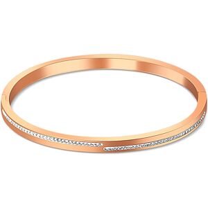 JVD Pevný bronzový náramok so zirkónmi SSSB0055XI8RO 6,4 x 5,3 cm JVD Pevný bronzový náramok so zirkónmi SSSB0055XI8RO 6,4 x 5,3 cm